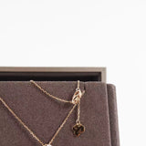 thumbnail necklace flower with diamonds 18k rg - L'UXE LINK