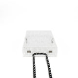 thumbnail pvc box bag in white - L'UXE LINK