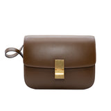 thumbnail box bag in calf skin tan color - L'UXE LINK