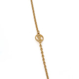 thumbnail circle vivian pandent necklace in ghw - L'UXE LINK