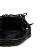 thumbnail mini pouch in leather black - L'UXE LINK