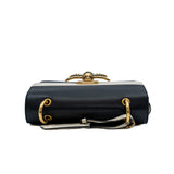 thumbnail bee mix color flap bag with fabric strap - L'UXE LINK