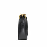 thumbnail side bag leather black ghw - L'UXE LINK