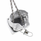 thumbnail silver clutch with chain mini bucket ghw seri 31 - L'UXE LINK