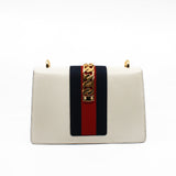 thumbnail slyvie medium shoulder bag in white ghw(without leather strap) - L'UXE LINK