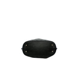 thumbnail black leather tote monogram printes hollow phw - L'UXE LINK