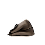 thumbnail grey leather top handle flap bag - L'UXE LINK