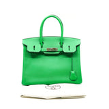 thumbnail birkin 30cm epsom green phw R stamp - L'UXE LINK