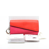 thumbnail long flap wallet rose pink orange phw - L'UXE LINK