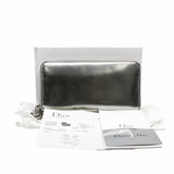 thumbnail long zippy wallet patent silver phw - L'UXE LINK