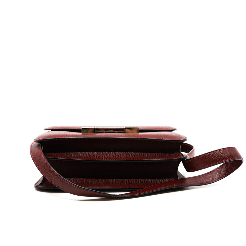 constance 24cm epsom rough H with enamel buckle X stamp