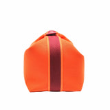 thumbnail BRIDE-A-BRAC POUCH LARGE FABRIC ORANGE PHW - L'UXE LINK