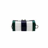 thumbnail ESSENTIAL TRUNK with chain white blue green crocodile phw rrp 55000hk dollar - L'UXE LINK
