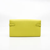 thumbnail kelly long wallet goat 9r yellow ghw - L'UXE LINK
