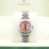 thumbnail 28mm day just orangepink dial steel #V350017 - L'UXE LINK