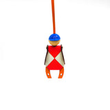 thumbnail Jockey bag charm in craie/red/gold - L'UXE LINK