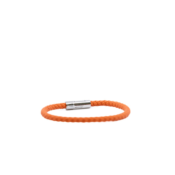 Goliath bracelet  in leather orange phw