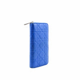 thumbnail Zip Around Escapade Wallet lambskin blue ghw - L'UXE LINK