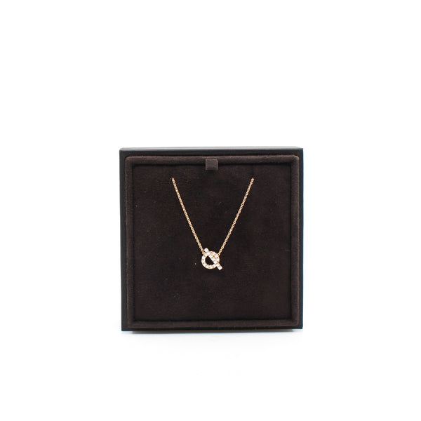 finesse diamond necklace in 18k rg #21AS052911