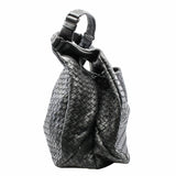 thumbnail Nappa Intrecciato Hobo Bag Large Lambskin Grey - L'UXE LINK