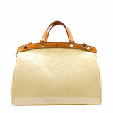 thumbnail BREA HANDBAG MONOGRAM VERNIS MM milky White PATENT GHW - L'UXE LINK