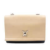 thumbnail lockme gm in leather black/white phw - L'UXE LINK