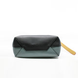 thumbnail TWISTED  tote leather blue beige orange - L'UXE LINK