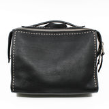 thumbnail men large top handle bag in leather gray - L'UXE LINK