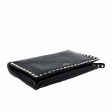thumbnail Rockstud Flap Clutch Leather Black GHW - L'UXE LINK