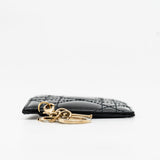 thumbnail lady card holder in patent black phw - L'UXE LINK