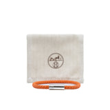 thumbnail Goliath bracelet in leather orange phw - L'UXE LINK