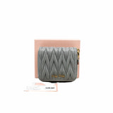 thumbnail card holder leather grey ghw - L'UXE LINK