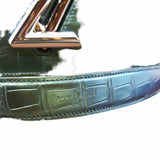 thumbnail twist chain bag crocodile green phw - L'UXE LINK