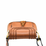 thumbnail hudson shoulder bag small brown ghw - L'UXE LINK