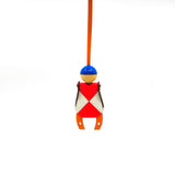 thumbnail Jockey bag charm in craie/red/gold - L'UXE LINK
