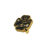 thumbnail perfurm bottle brooch in leather black - L'UXE LINK