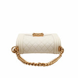thumbnail leboy mini   lambskin white ghw  ser 30 - L'UXE LINK