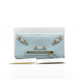 thumbnail small leather wallet blue ghw - L'UXE LINK