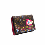 thumbnail Passport Cover Wallet Christmas Animation 2020 wallet small monogram with stamp vivian - L'UXE LINK