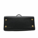 thumbnail City Steamer Handbag Leather medium black  GHW - L'UXE LINK