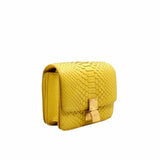 thumbnail box  small snake leather yellow ghw - L'UXE LINK