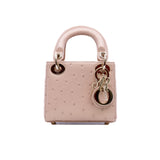 thumbnail mirco lady in ostrich beige light ghw - L'UXE LINK