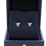 thumbnail earring v with triangle wg diamond rrp 5420 - L'UXE LINK