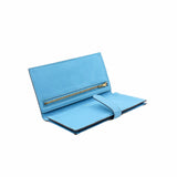 thumbnail bearn wallet goat b5 blue ghw R stamp - L'UXE LINK