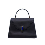 thumbnail valextra medium with blue buckle in epsom black ghw - L'UXE LINK