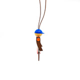 thumbnail Jockey bag charm in craie/red/gold - L'UXE LINK