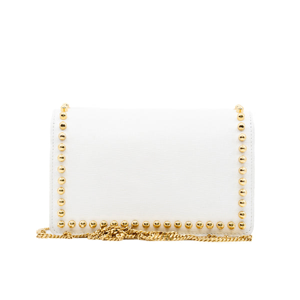 karlito wallet with chain white