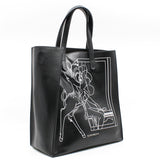 thumbnail Bambi Print Tote Calfskin Black - L'UXE LINK