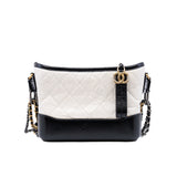thumbnail Gabrielle small hobo shoulder bag black&white seri25 - L'UXE LINK