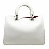 thumbnail diorissimo tote medium white black letter flower phw - L'UXE LINK